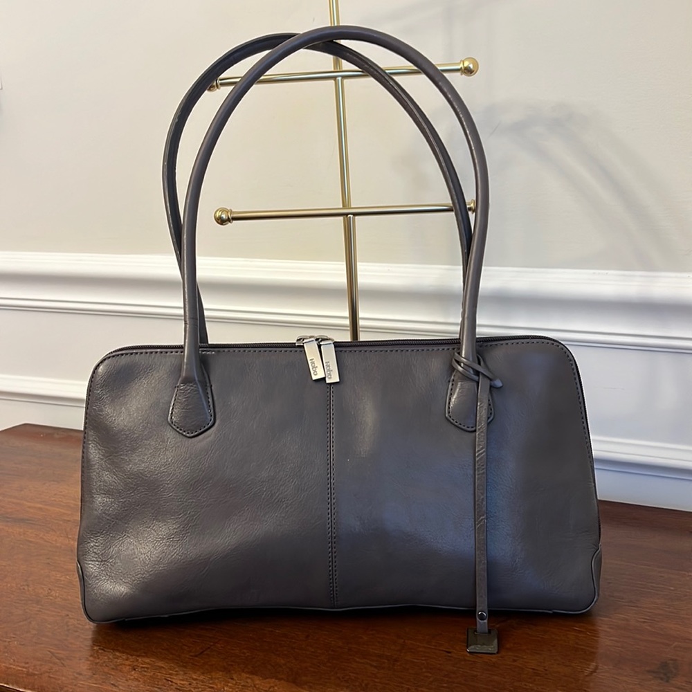 HOBO INTERNATIONAL PAULINA Women's Genuine Leather Shoulder Handbag Taupe